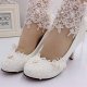 Bridal White Plus Size High Heels