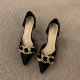 Women's Fashion French Pointed Fine Heeled High Heels