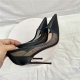 New Breathable Mesh Diamond High Heels 12CM Pointed Women's Shallow Mouth Stiletto Heels